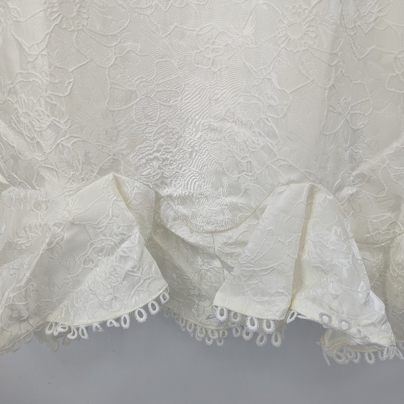 NWT LULU'S Soiree Bound Jacquard Ruffle Spaghetti Strap Mini Dress - Picture 3 of 7